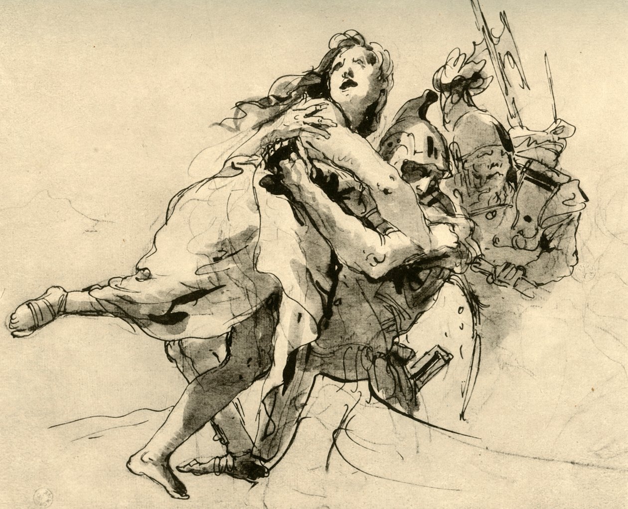The Abduction of Helen, midten av 1700-tallet, 1928 av Giovanni Battista Tiepolo