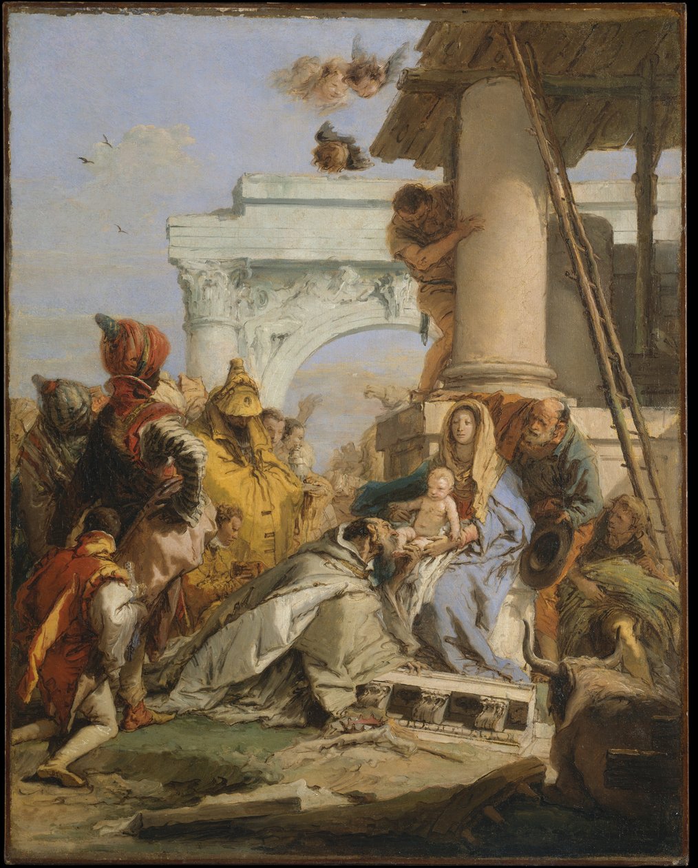 De hellige tre kongers tilbedelse av Giovanni Battista Tiepolo