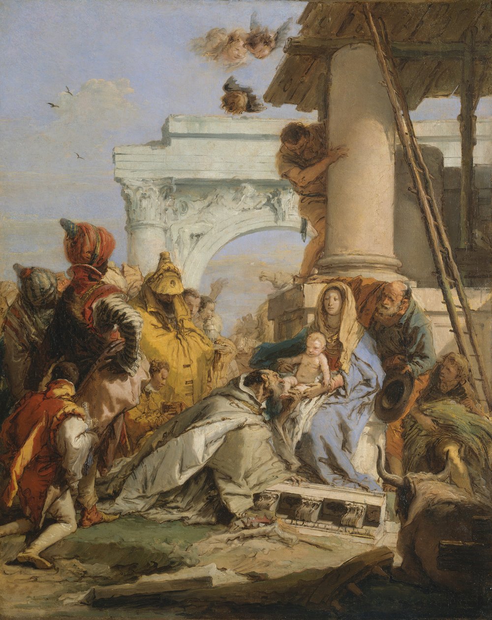 The Adoration of the Magi, slutten av 1750-tallet. av Giovanni Battista Tiepolo