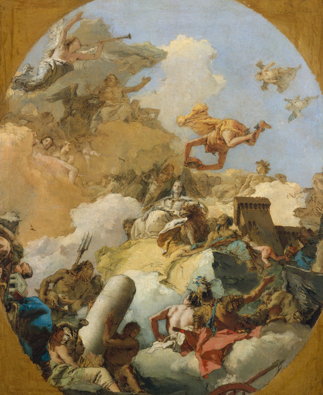 Apoteosen til det spanske monarkiet, 1760-tallet. av Giovanni Battista Tiepolo