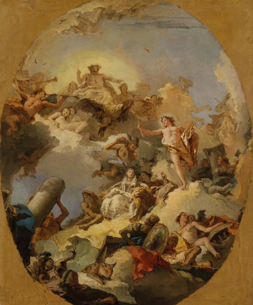 Apoteosen til det spanske monarkiet, 1760-tallet. av Giovanni Battista Tiepolo