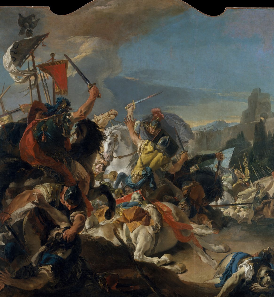 Slaget ved Vercellae, 1725-29. av Giovanni Battista Tiepolo