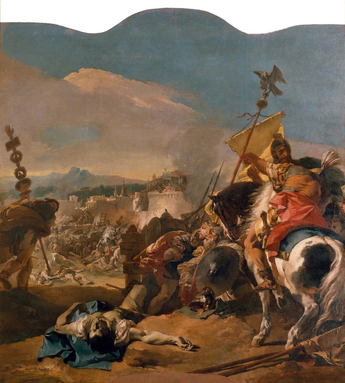 Erobringen av Kartago, 1725-29 av Giovanni Battista Tiepolo