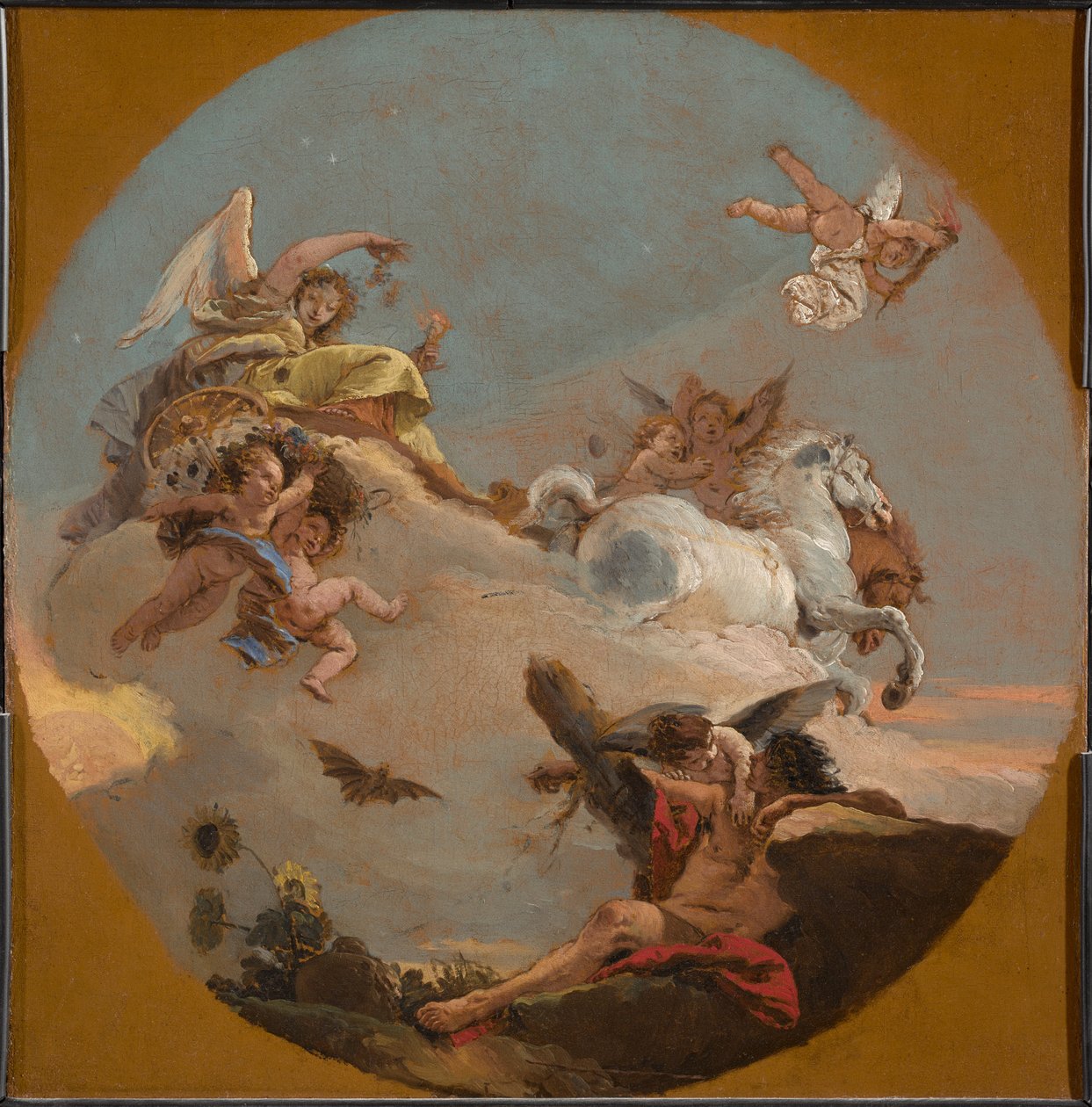 Der Wagen der Aurora av Giovanni Battista Tiepolo