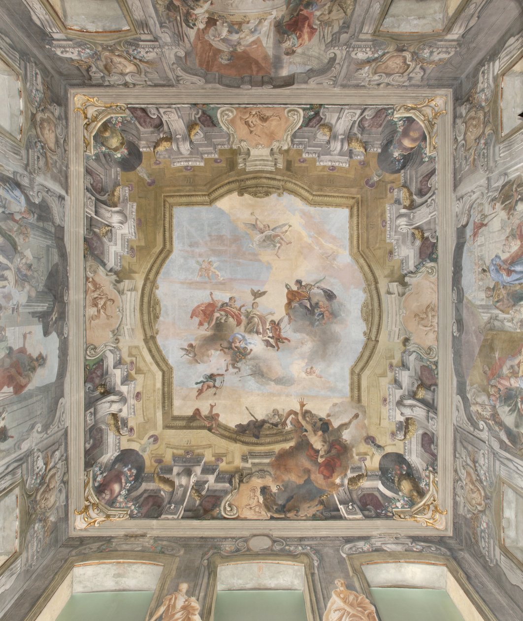 The Fall of the Demons, Stories of Scipio, detalj, 1731 (detalj av 3498337) av Giovanni Battista Tiepolo