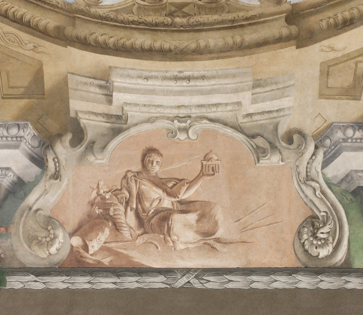 The Fall of the Demons, Stories of Scipio, detalj, 1731 (detalj av 3498337) av Giovanni Battista Tiepolo
