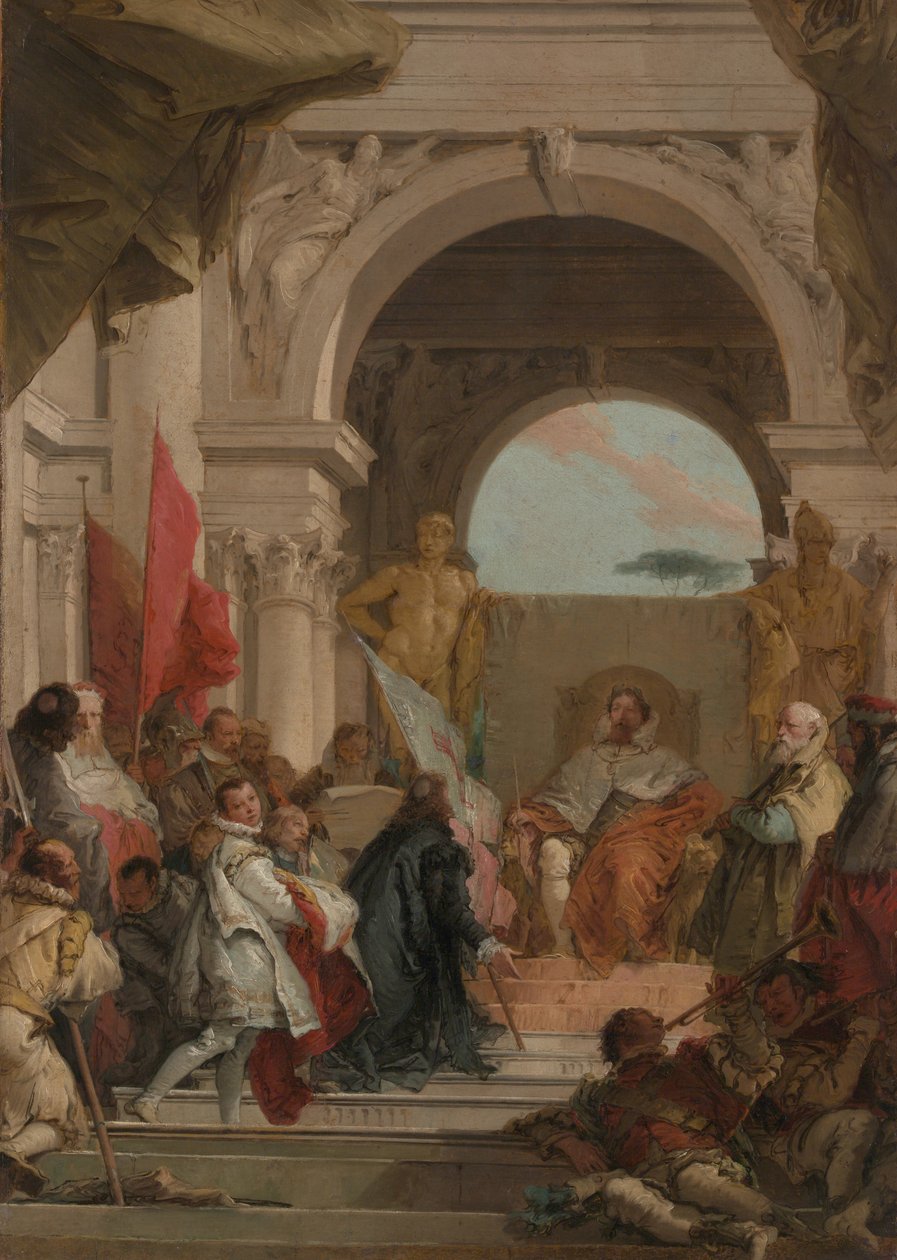 Biskop Harolds investitur som hertug av Franken, ca. 1751-52 av Giovanni Battista Tiepolo