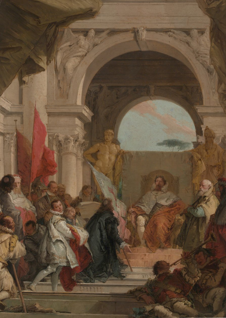 Investituren til biskop Harold som hertug av Franken, ca. 1751-52. av Giovanni Battista Tiepolo