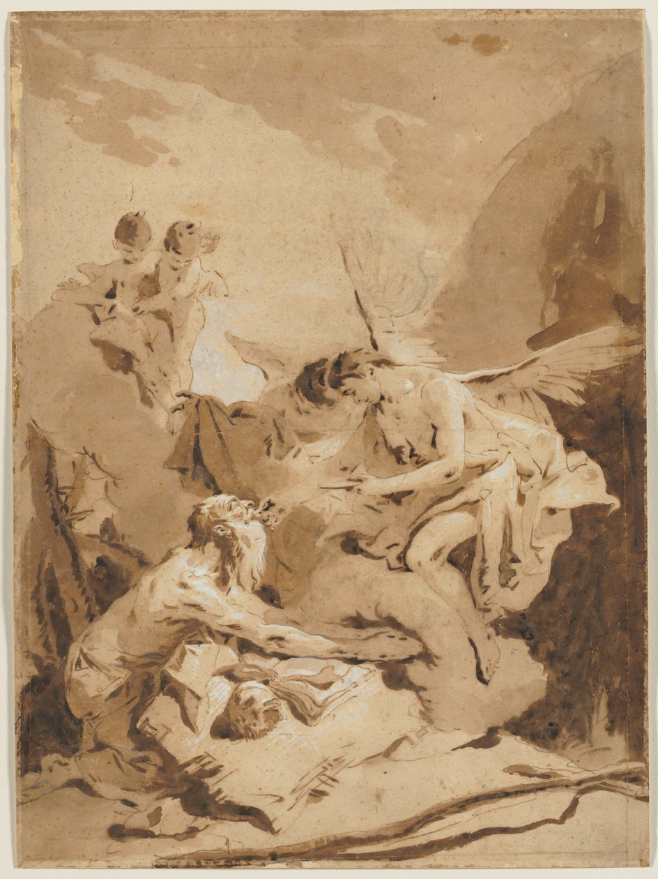 Den siste nattverden til St. Hieronymus av Giovanni Battista Tiepolo