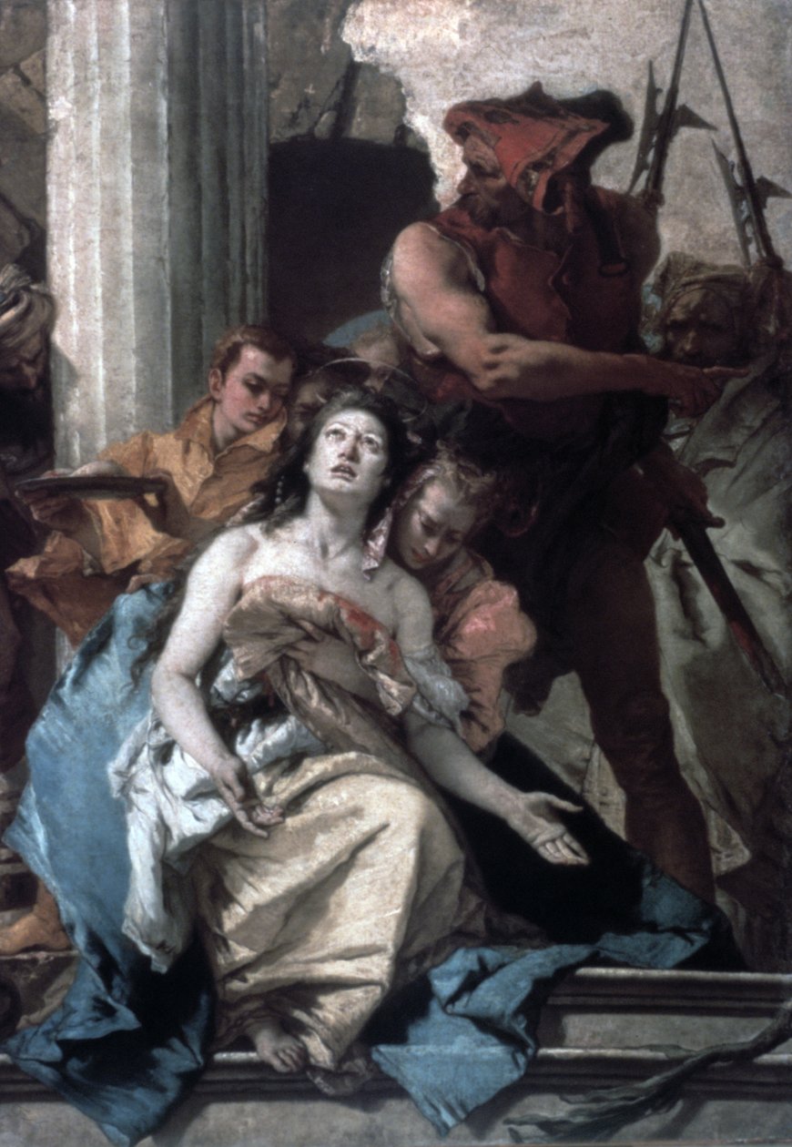 The Martyrdom of St Agatha, c1756 av Giovanni Battista Tiepolo