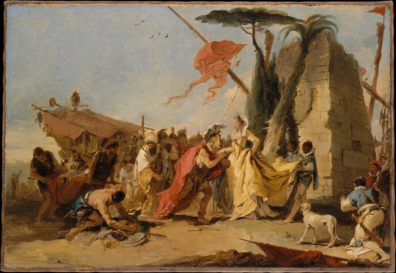Møtet mellom Antonius og Kleopatra av Giovanni Battista Tiepolo