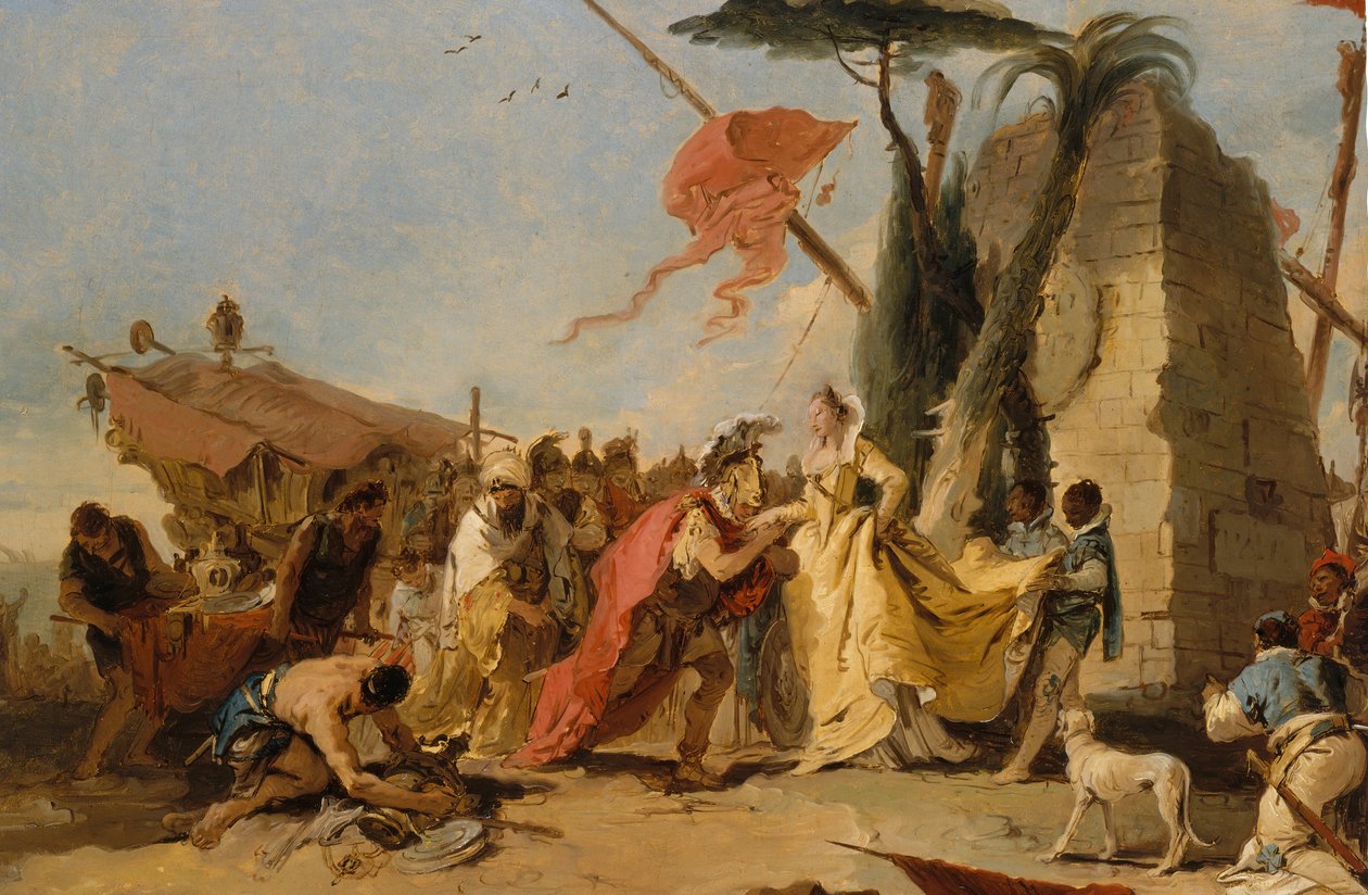 Møtet mellom Antony og Cleopatra, ca. 1745-47. av Giovanni Battista Tiepolo