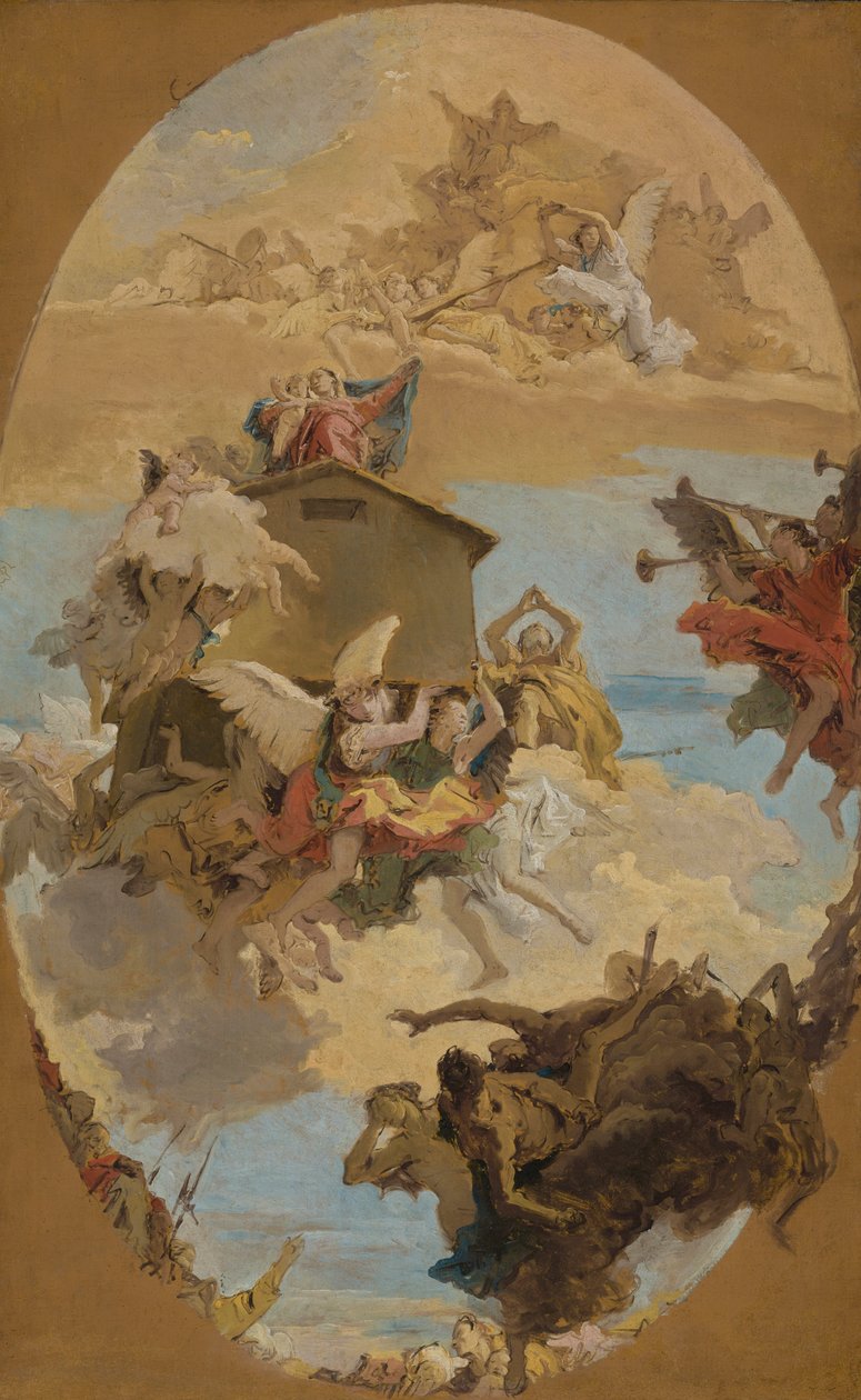 Miraklet til det hellige hus Loreto, 1743 av Giovanni Battista Tiepolo