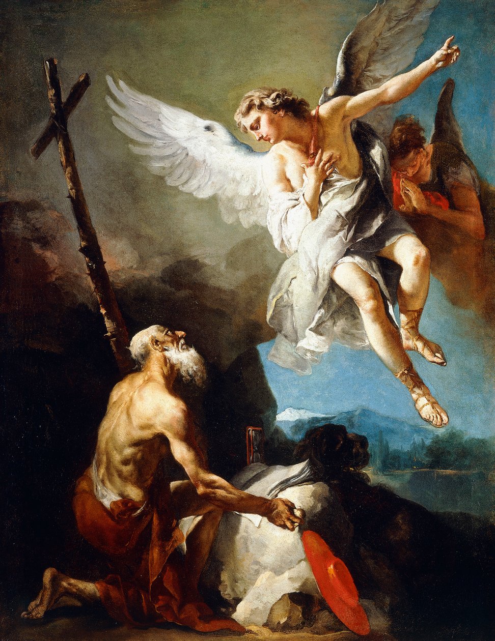 The Vision of Saint Hieronymus, ca. 1720-22 av Giovanni Battista Tiepolo