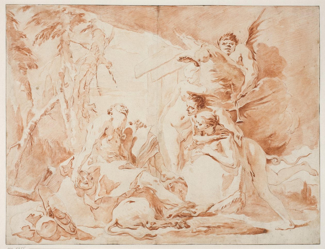 Fristelsene til St. Hieronymus av Giovanni Battista Tiepolo
