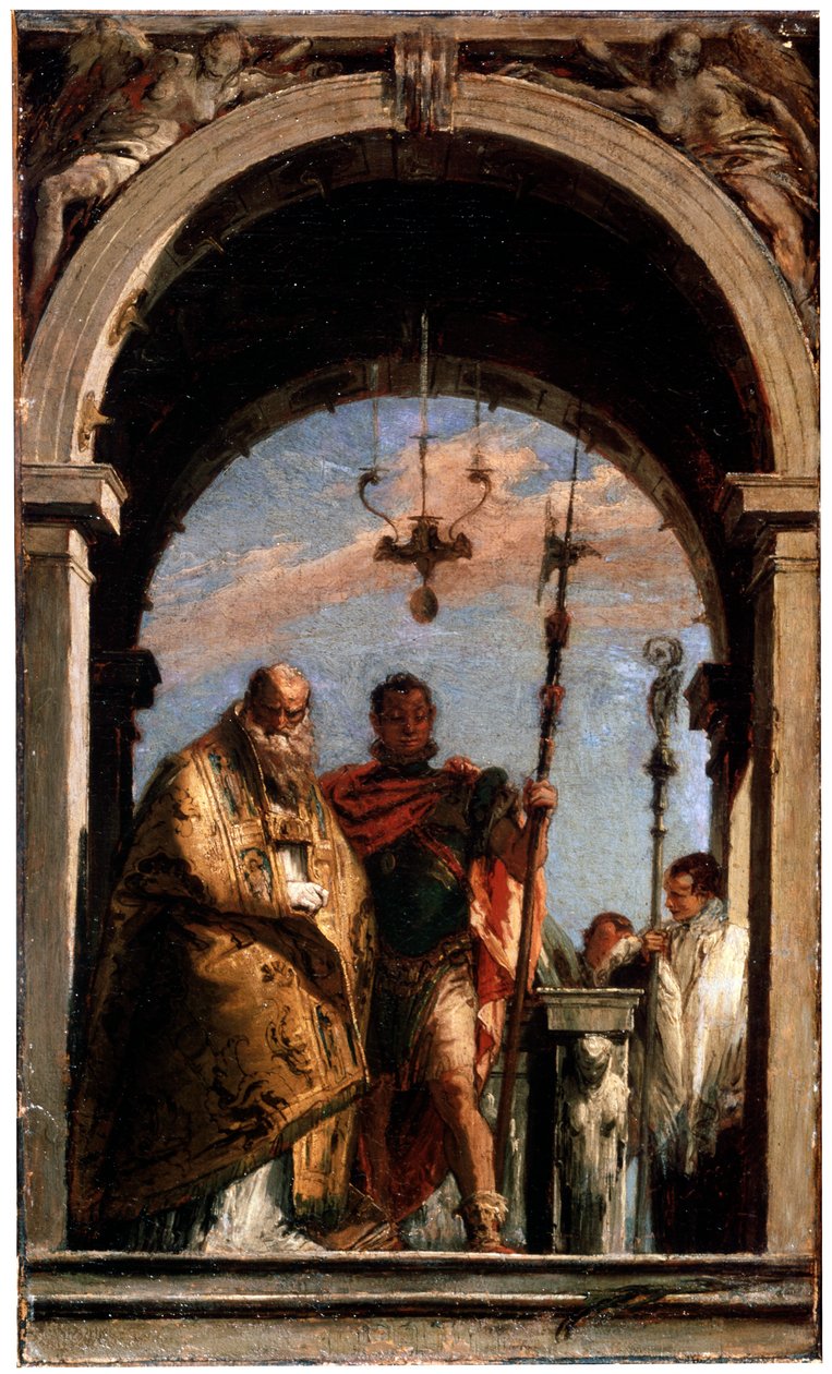 To hellige, 1740-1745. av Giovanni Battista Tiepolo