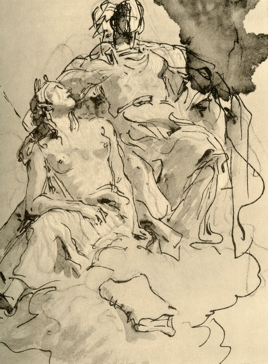 To kvinner, midten av 1700-tallet, 1928 av Giovanni Battista Tiepolo