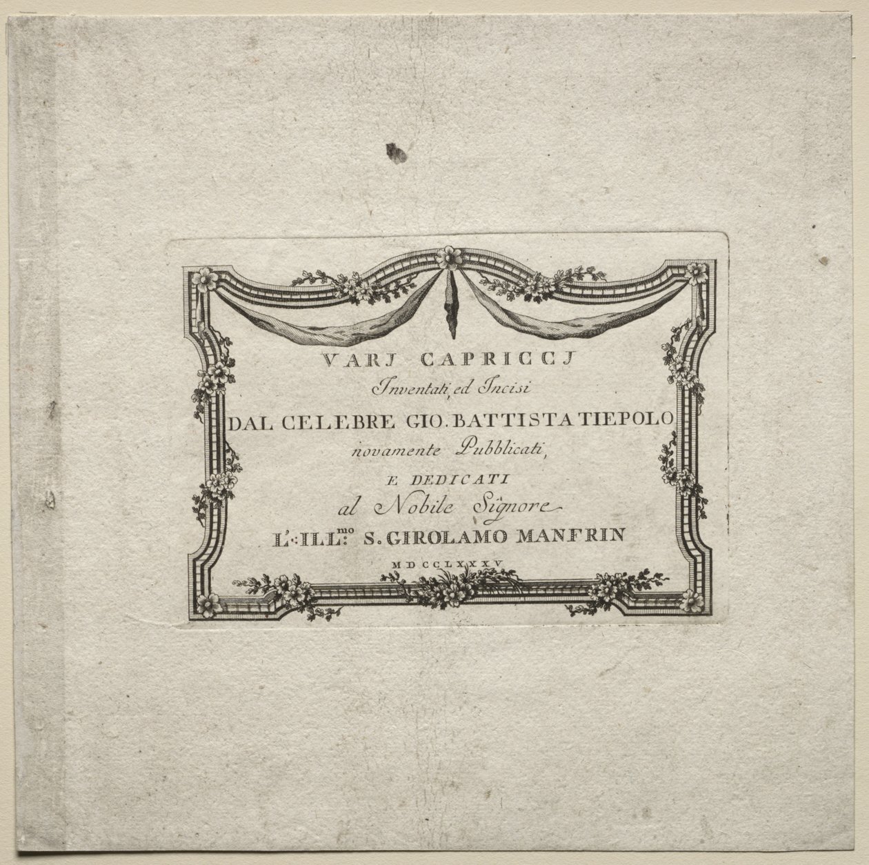 Forskjellige caprices, 1785. av Giovanni Battista Tiepolo
