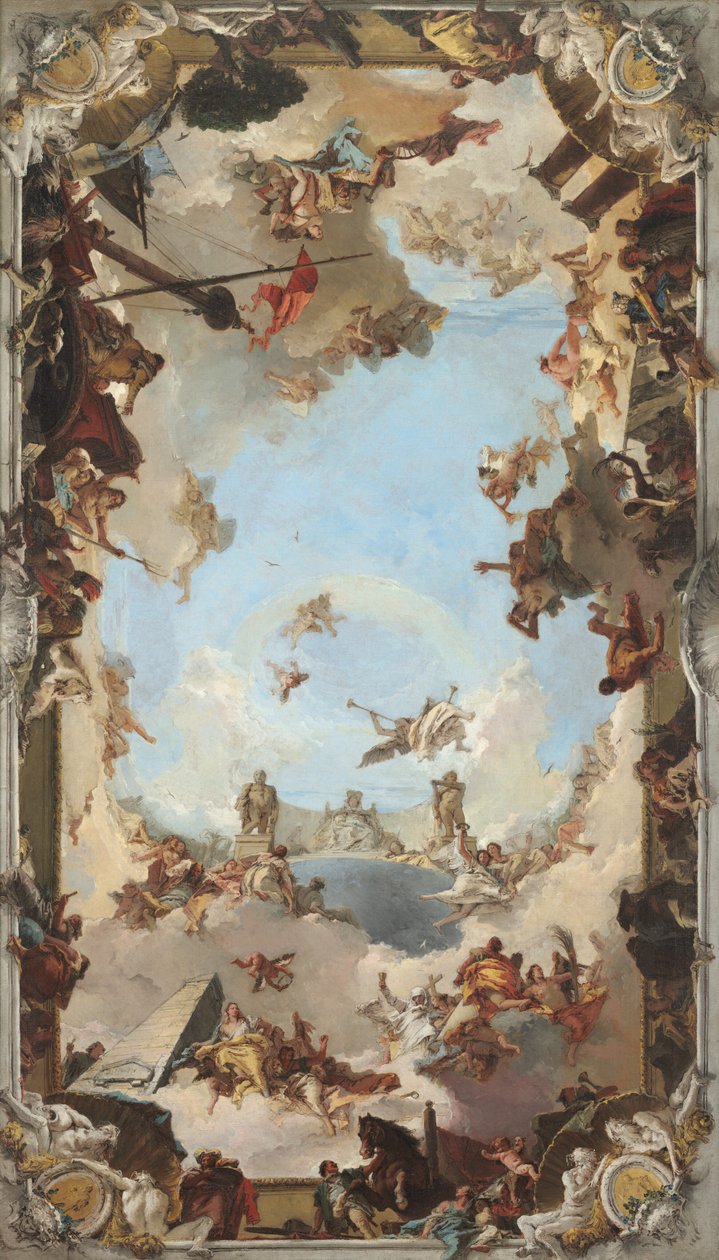 Rikdom og fordeler ved det spanske monarkiet under Charles III av Giovanni Battista Tiepolo