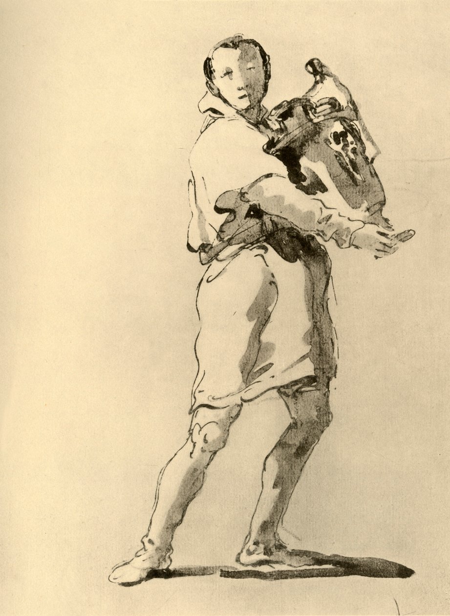 Ungdom med Amphora, midten av 1700-tallet, 1928 av Giovanni Battista Tiepolo