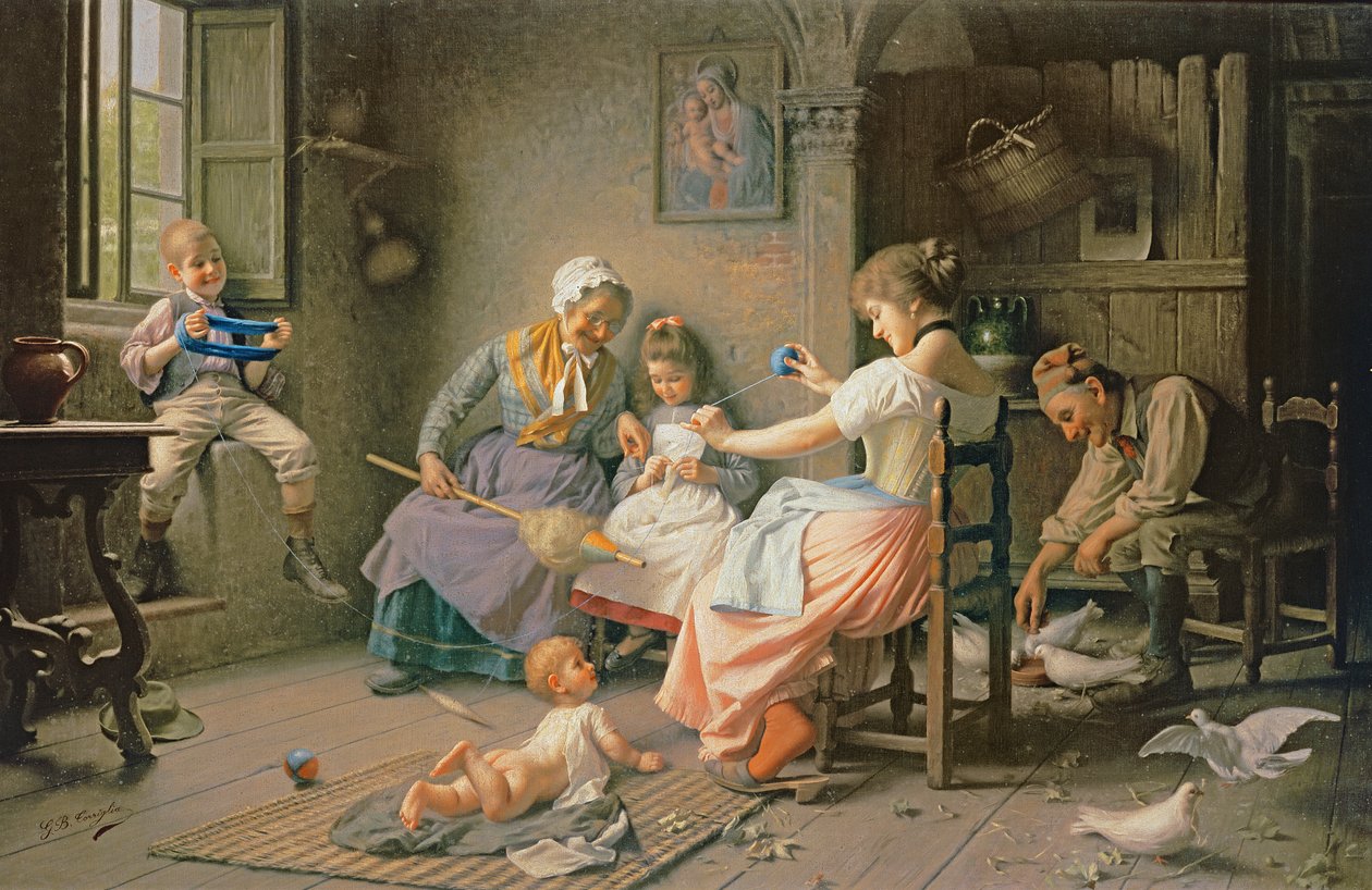 Hjelper mor av Giovanni Battista Torriglia