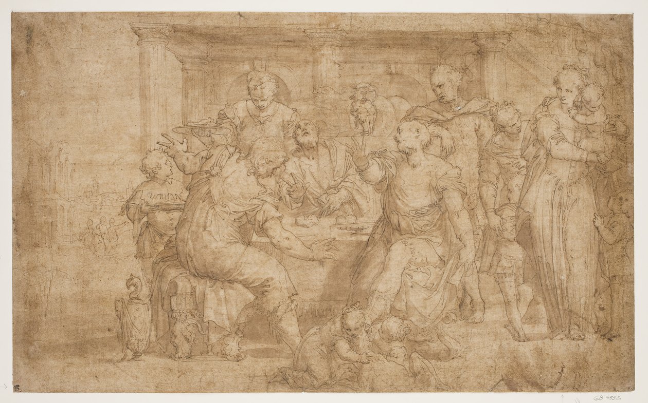 Nattverden på Emmaus av Giovanni Battista Zelotti