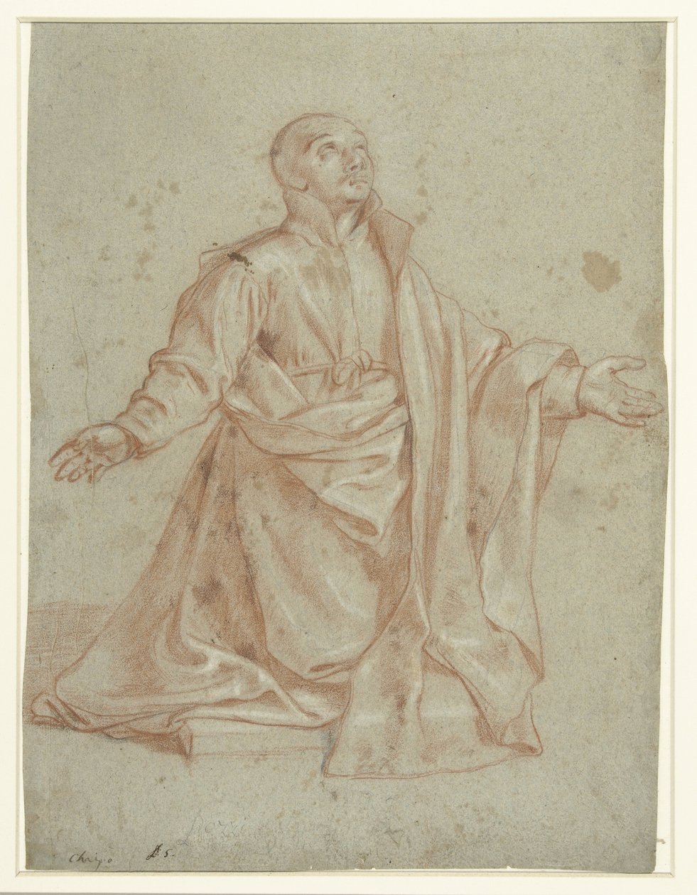 Saint Ignatius av Loyola, i tilbedelse av Giovanni Battista del Cairo