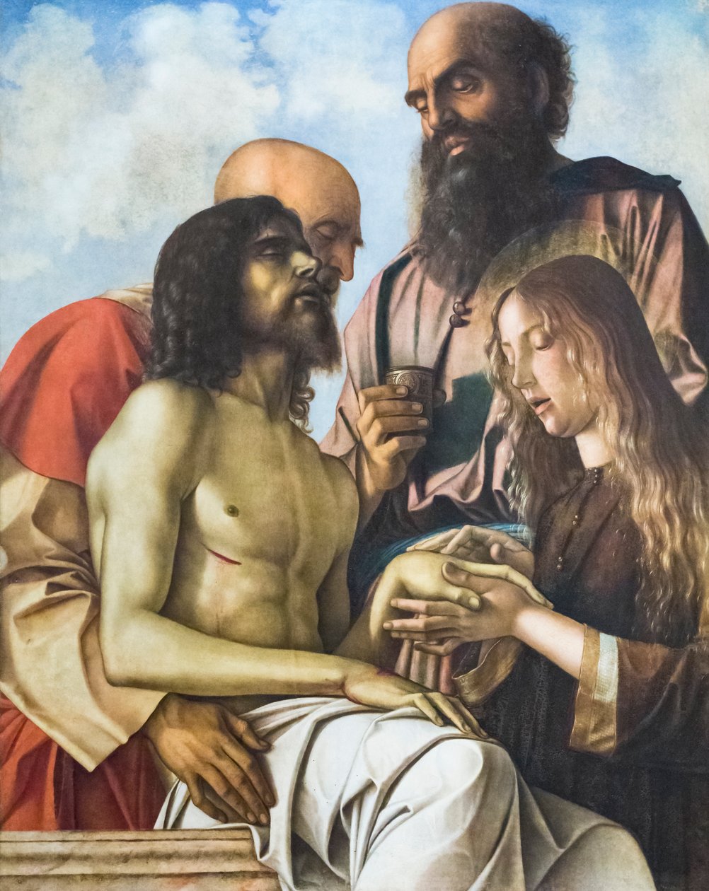 Klage over den døde Kristus, ca. 1473-76 (olje på panel) av Giovanni Bellini