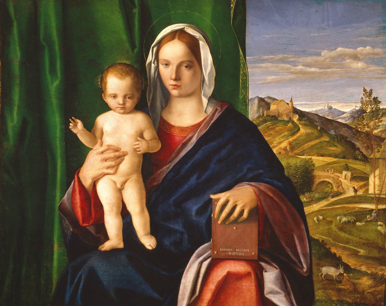 Madonna og barn, 1509 (Olje på panel) av Giovanni Bellini