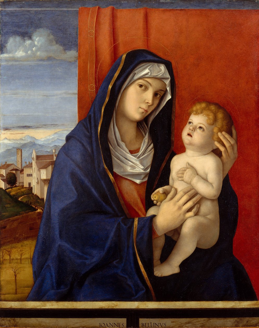Madonna og barn, ca. 1485 (olje på tre) av Giovanni Bellini