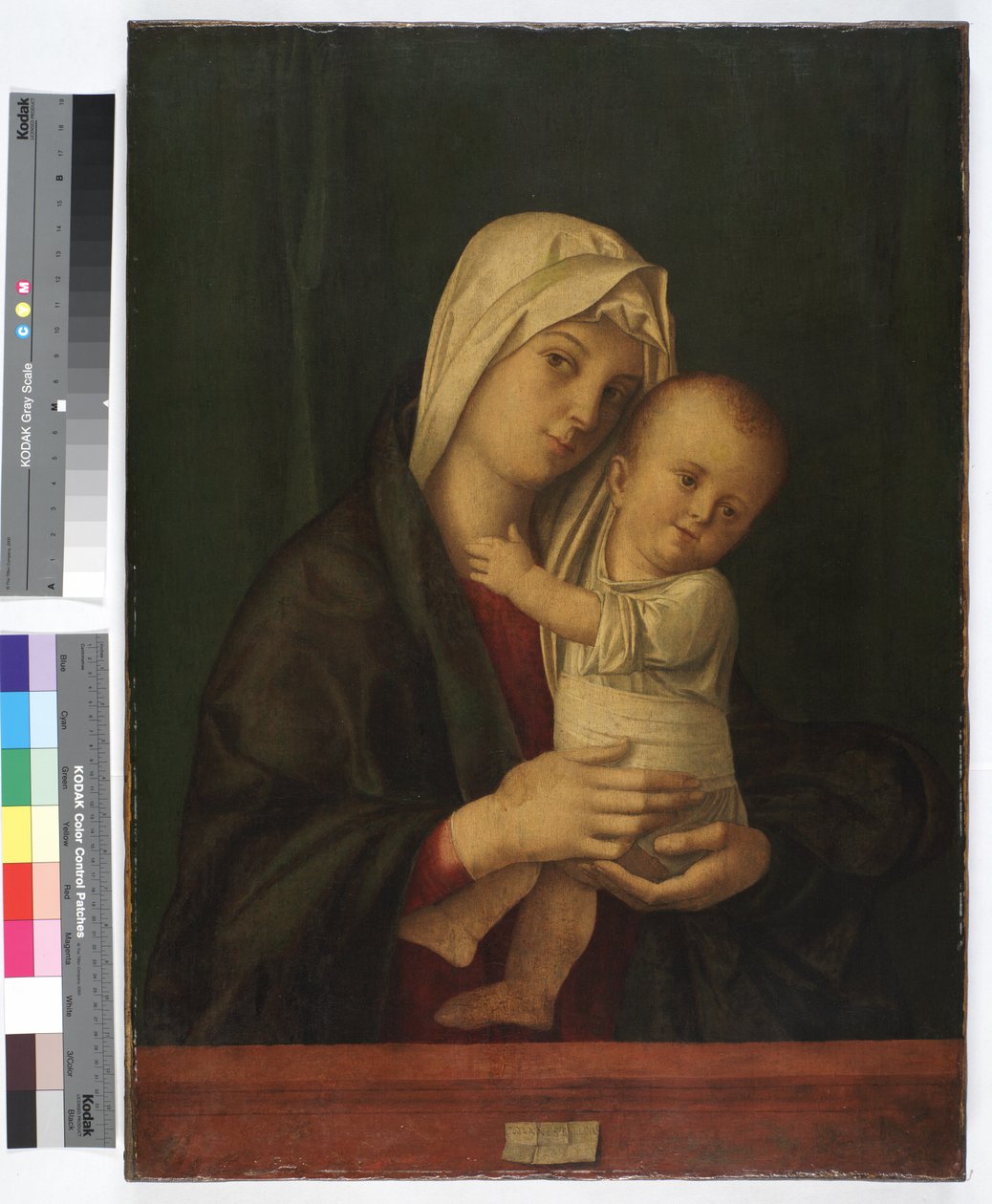 Madonna og barn, ca. 1489 (olje på lerret) av Giovanni Bellini