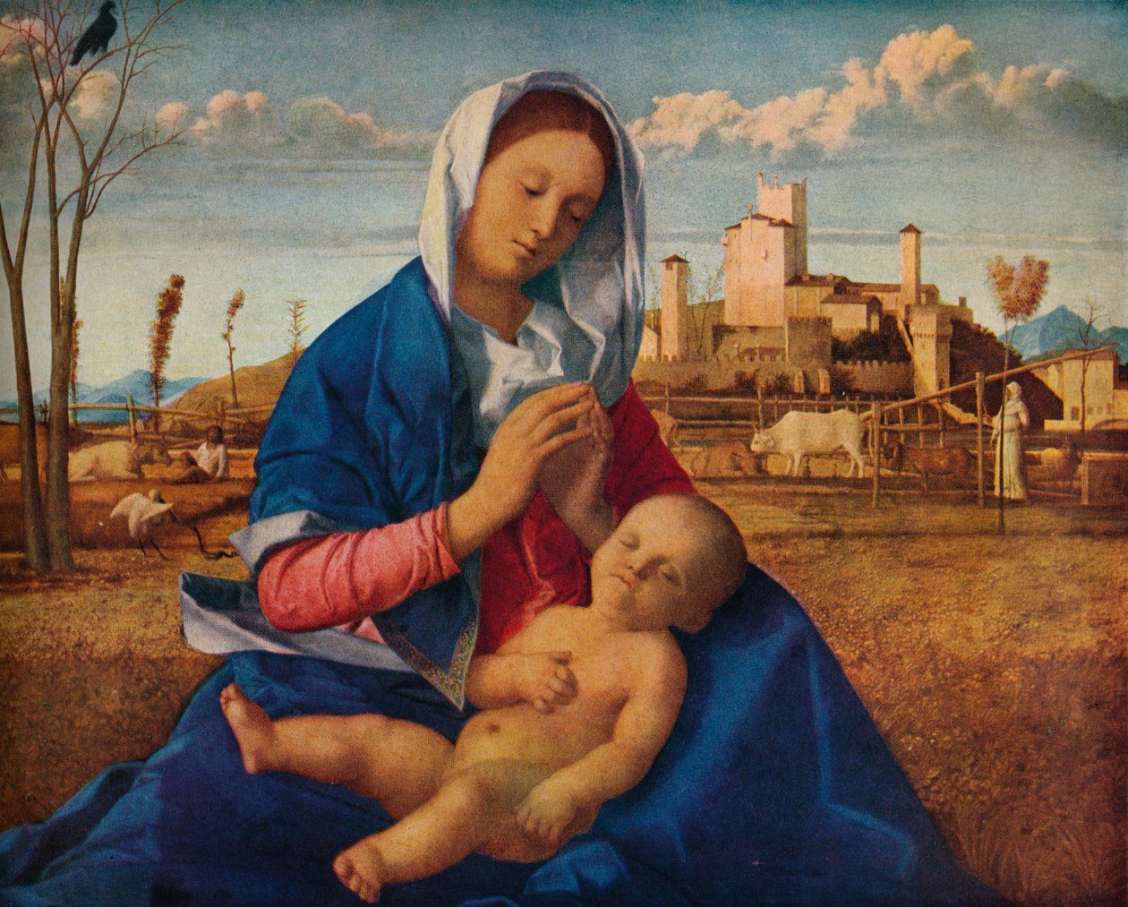 Madonna of the Meadow, c1500 av Giovanni Bellini