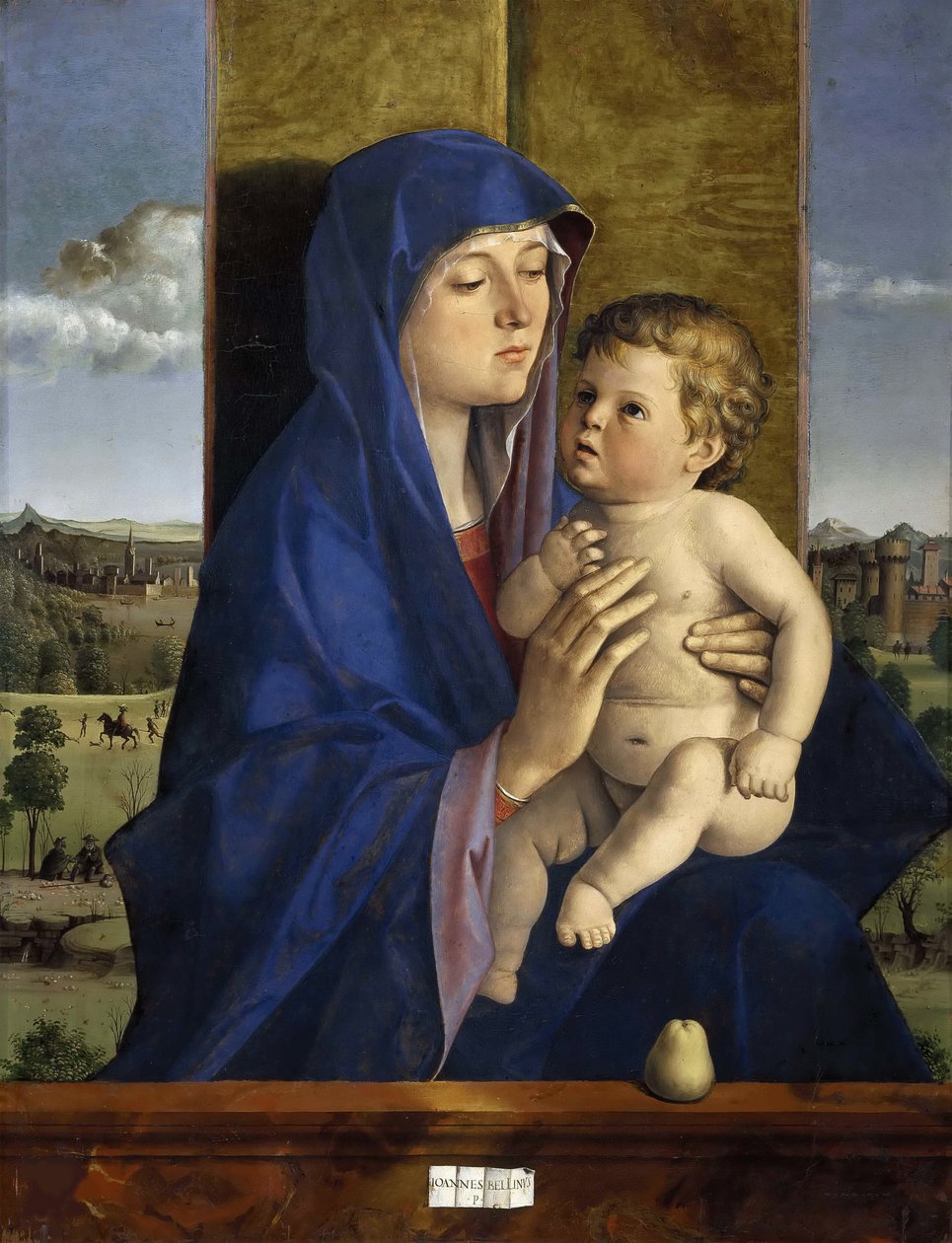Madonna med barn, ca 1485. av Giovanni Bellini