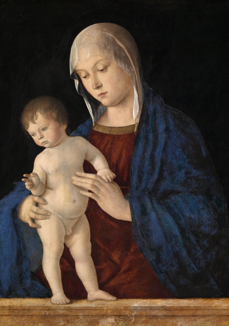 Madonna med barnevelsignelsen, ca. 1475 (olje på panel) av Giovanni Bellini