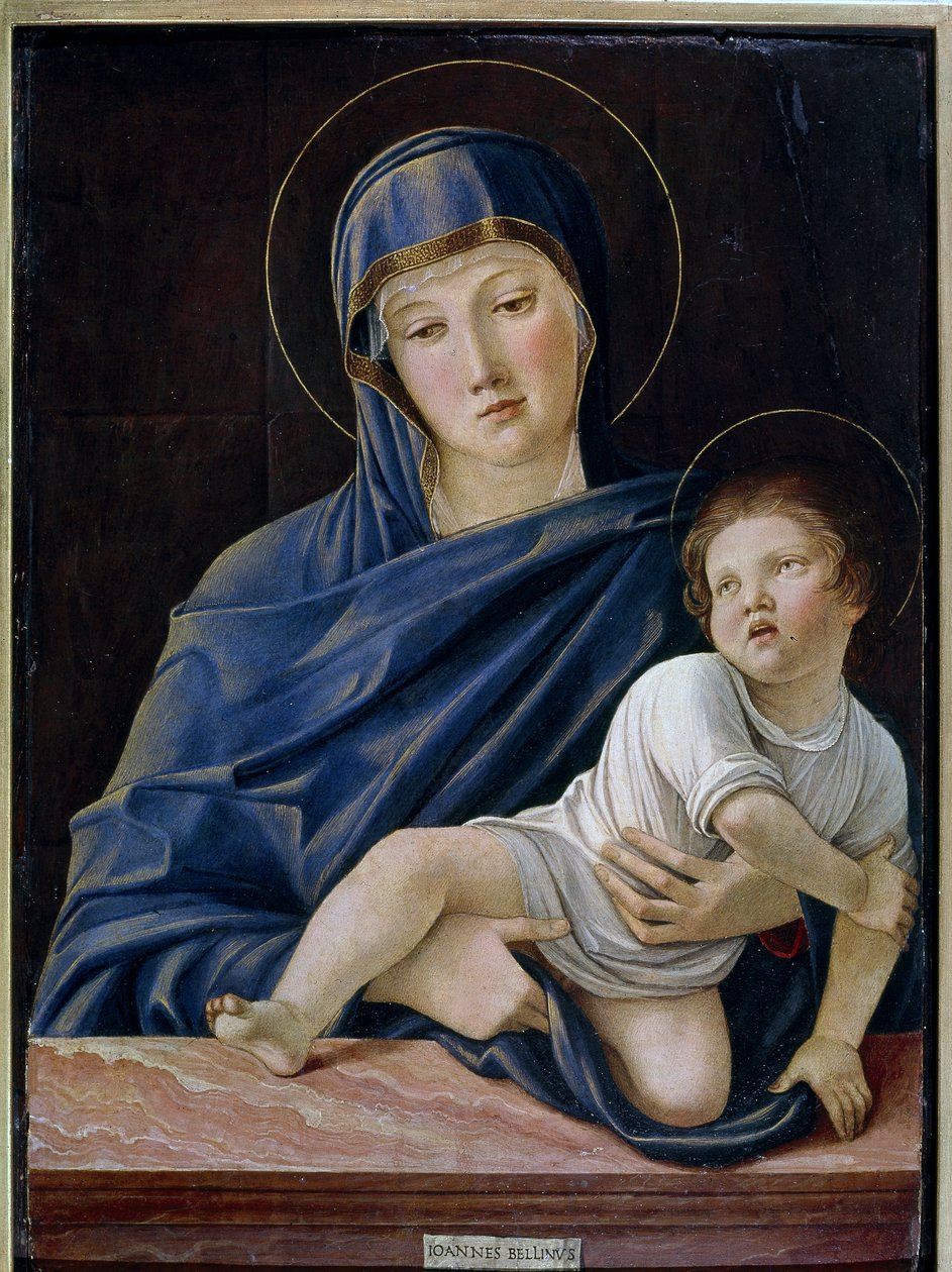 Vår Frue Lochis. Madonna og barn av Giovanni Bellini