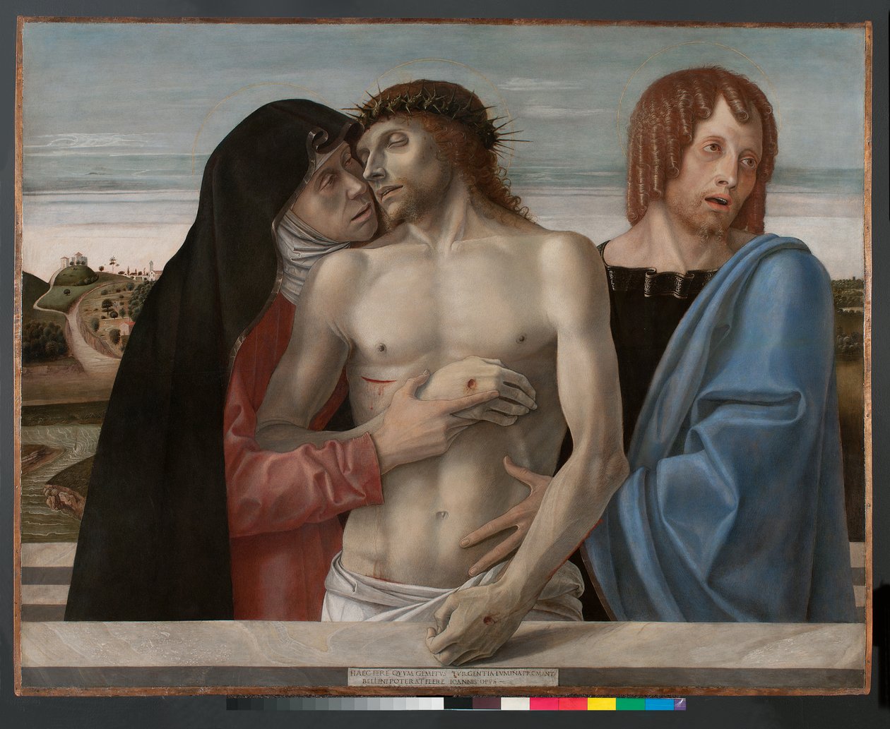 Pieta, ca. 1460 (tempera på tre) av Giovanni Bellini
