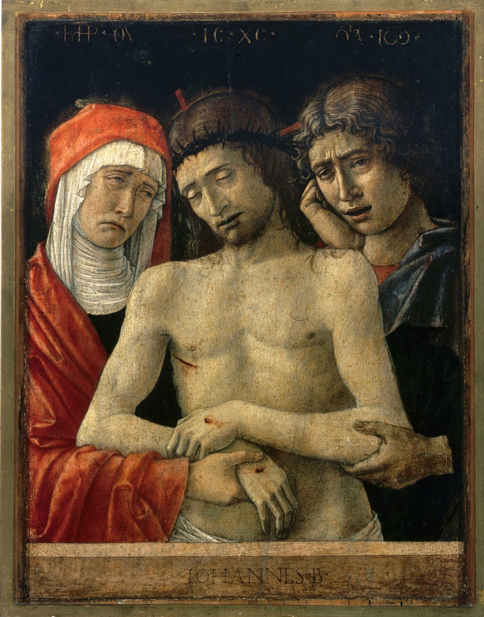 Pieta med jomfruen og Johannes av Giovanni Bellini