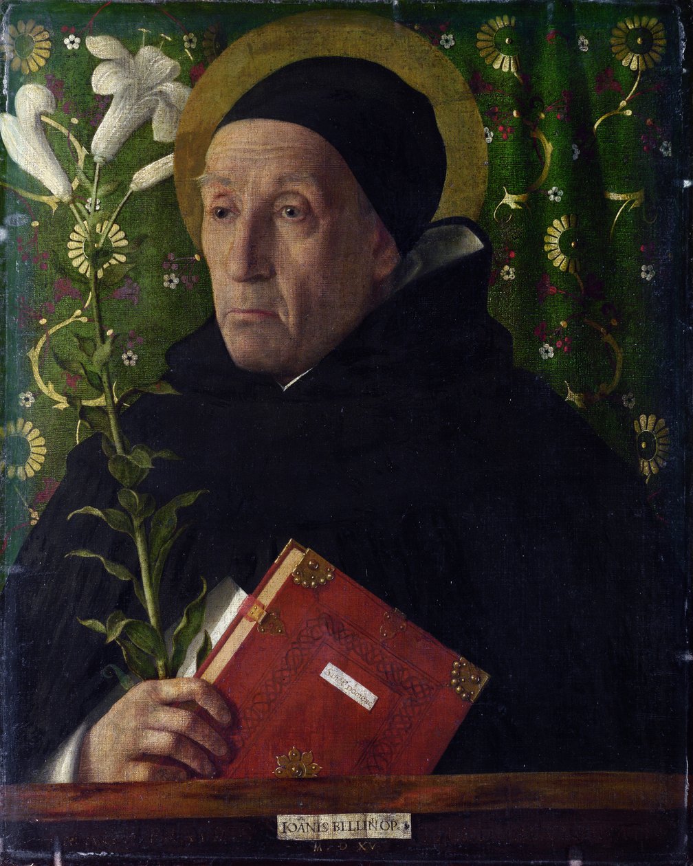 Portrett av Fra Teodoro av Urbino som Saint Dominic av Giovanni Bellini