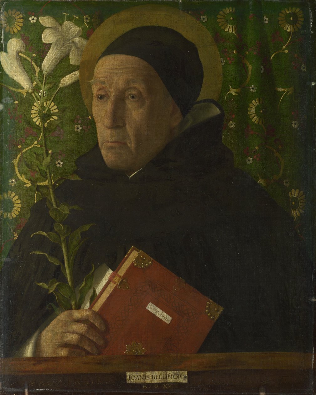 Portrett av Fra Teodoro av Urbino som Saint Dominic, 1515 av Giovanni Bellini