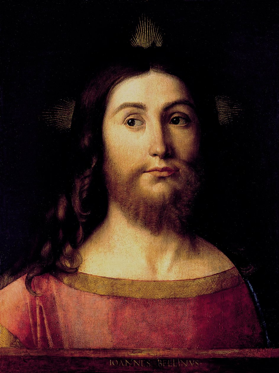 Verdens frelser - Verdens frelser - Bellini, Giovanni (1430-1516) - ca 1502 - Olje på tre - 44x33 - Real Academia de Bellas Artes de San Fernando, Madrid ©FineArtImages/Leemage av Giovanni Bellini