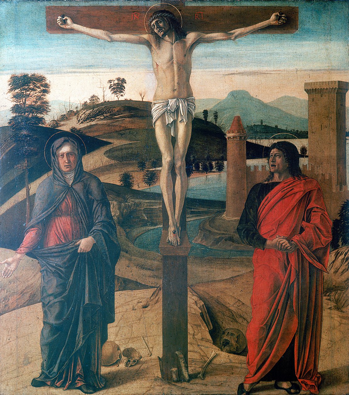 Korsfestelsen, 1465 av Giovanni Bellini