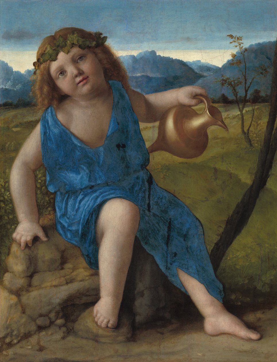 The Infant Bacchus, sannsynligvis 15051510. av Giovanni Bellini