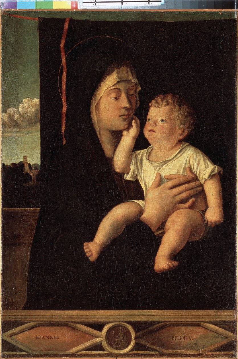 "Jomfru og barn"-maleri av Giovanni Bellini dit il Giambellino (1430-1516) St. Petersburg, Eremitagemuseet av Giovanni Bellini