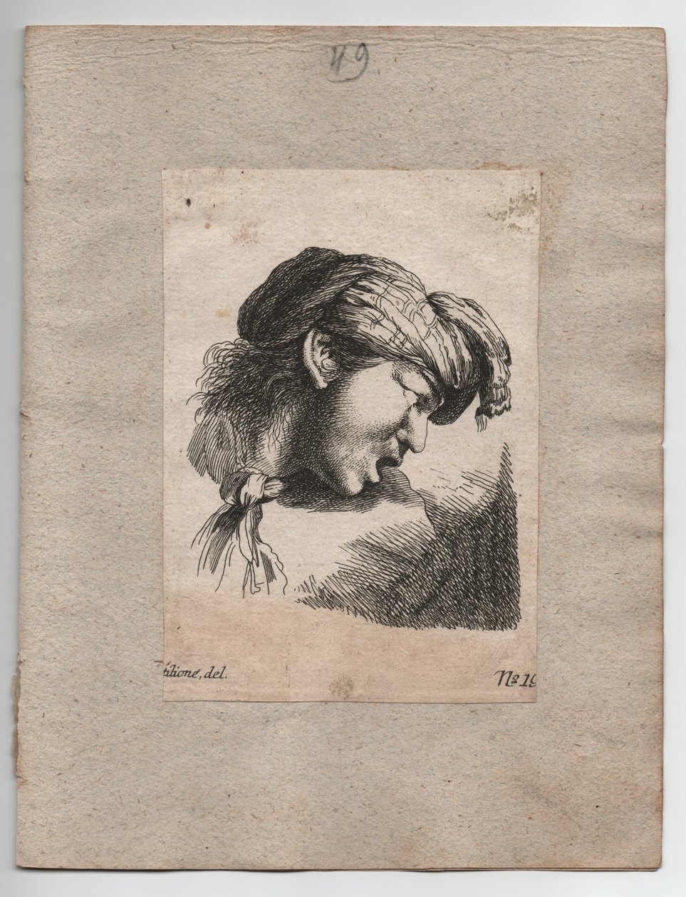  av Giovanni Benedetto (1609 64) (after) Castiglione
