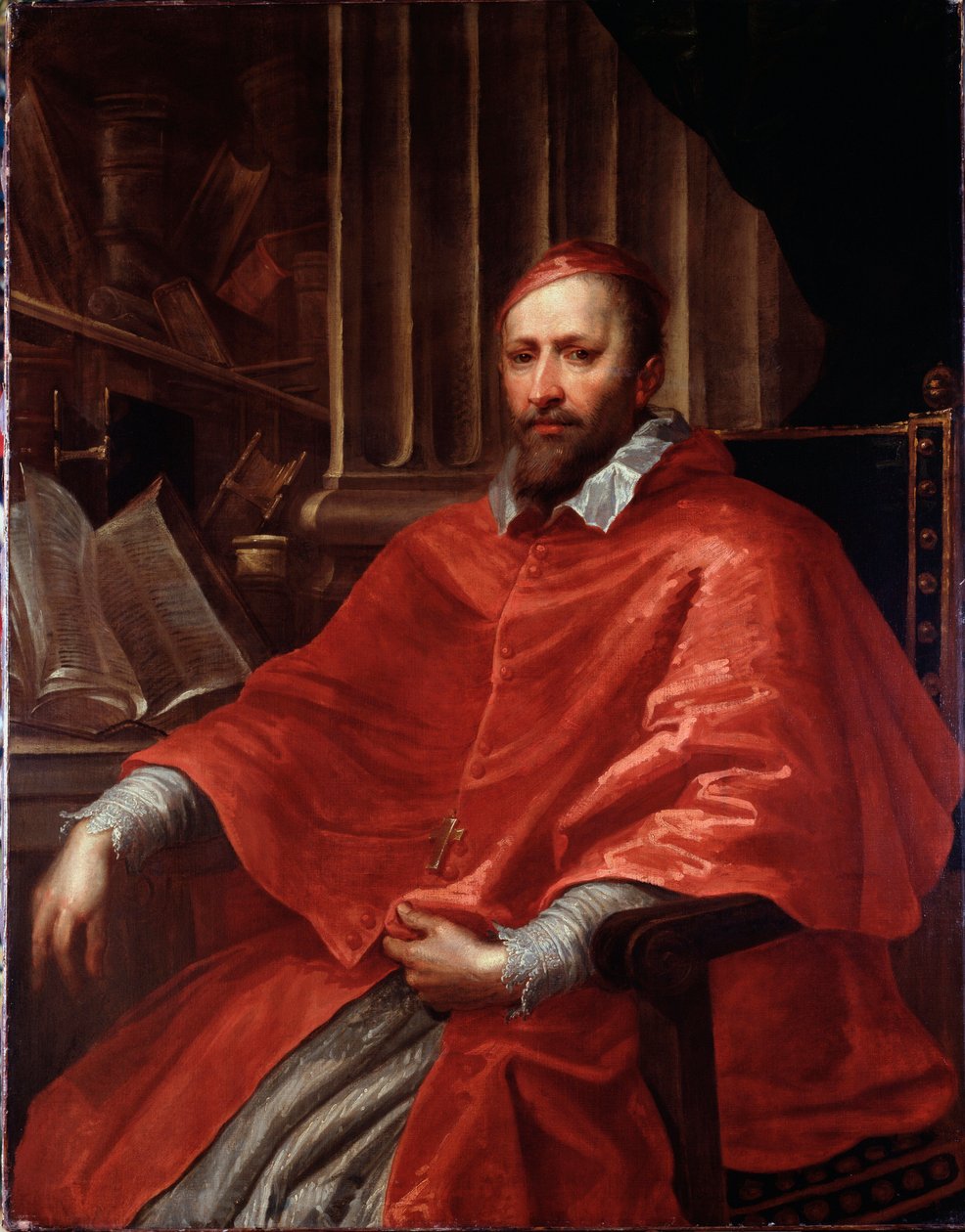 Portrett av den italienske kardinal Ottaviano Raggi (olje på lerret). av Giovanni Benedetto Castiglione
