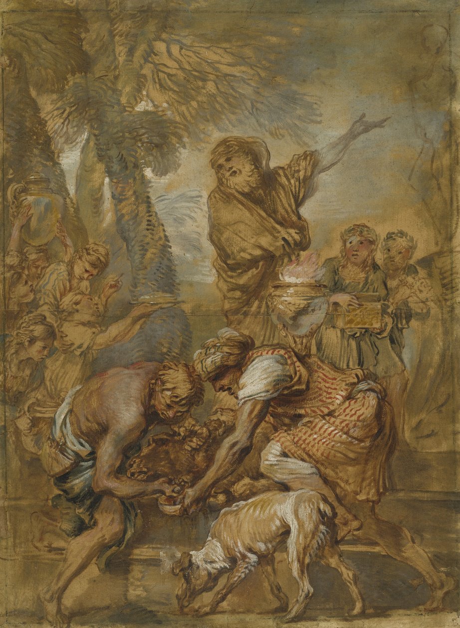 Et hedensk offer, ca. 1645-50 av Giovanni Benedetto Castiglione