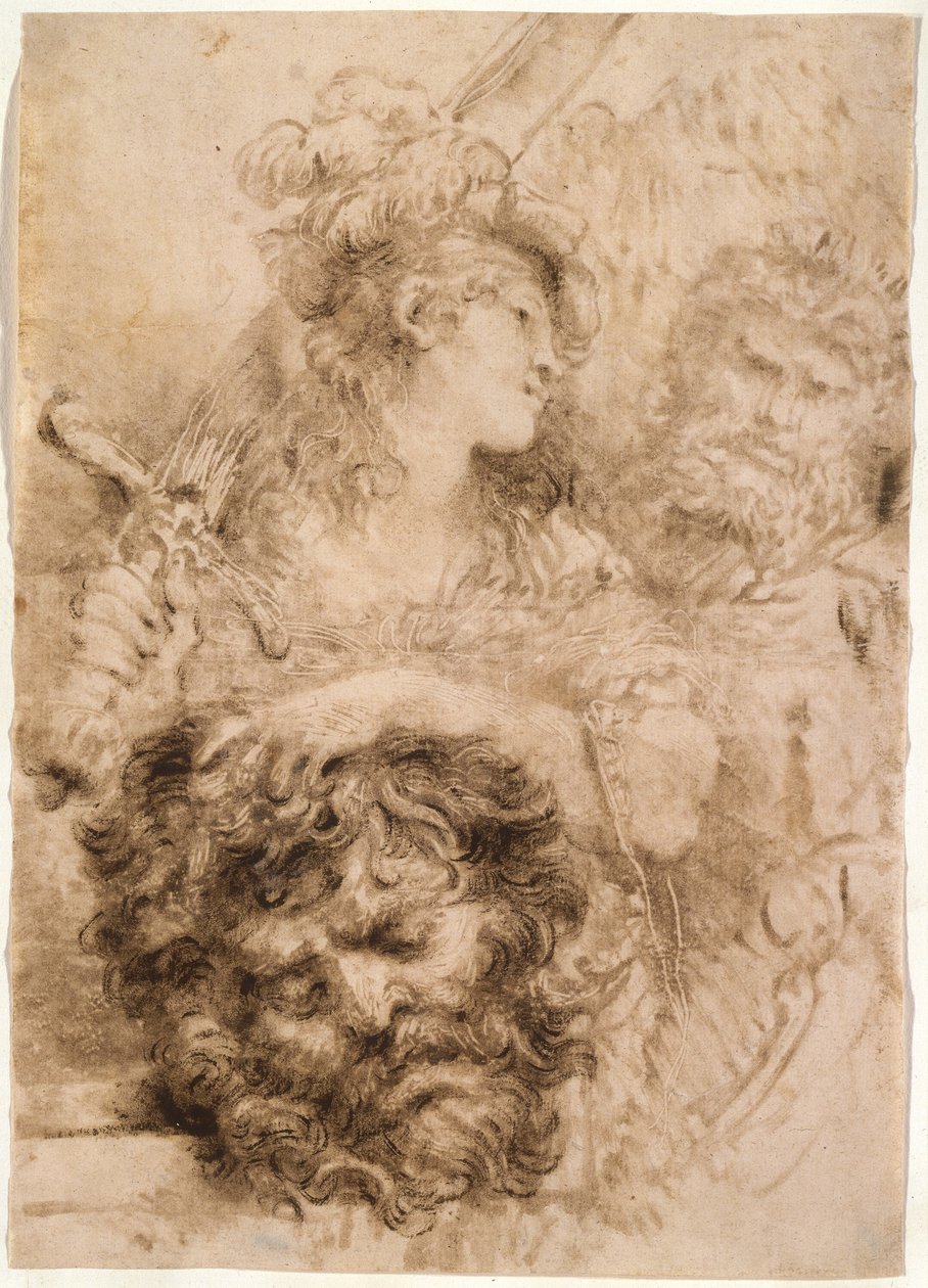 David med Goliats hode av Giovanni Benedetto Castiglione