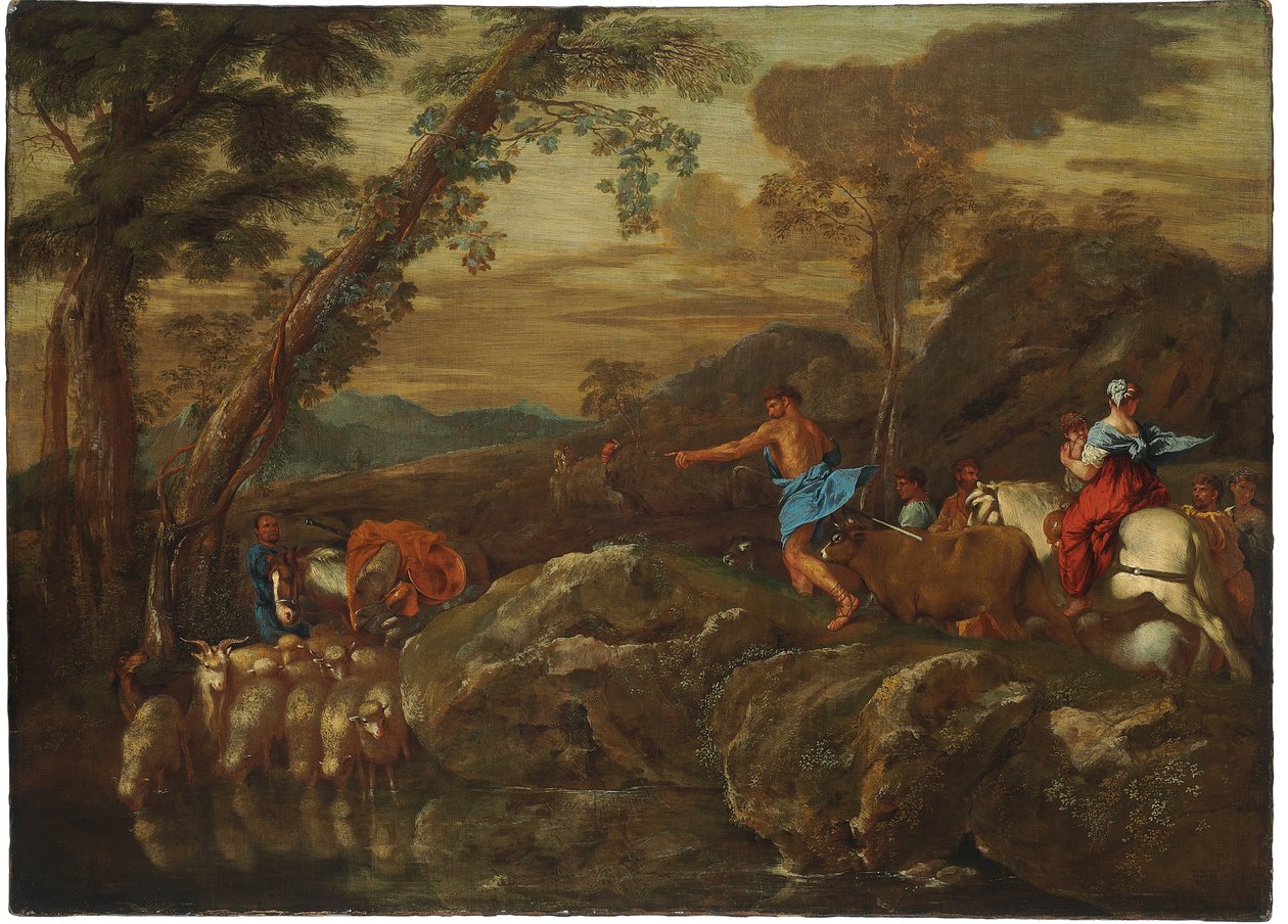 Jakobs reise, 1633 av Giovanni Benedetto Castiglione