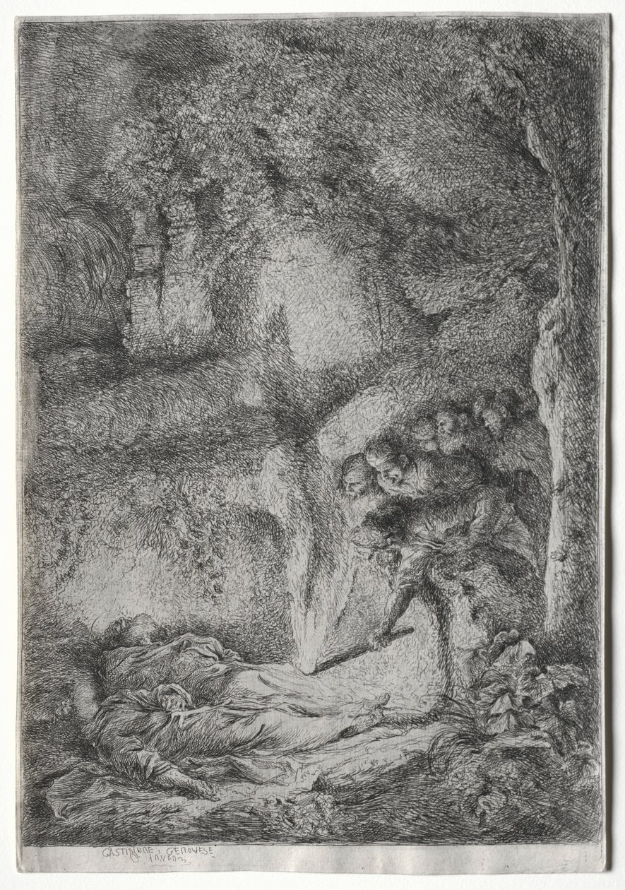 The Invention of Bodies av S. Pierre og ST. Paul, c. 1650. av Giovanni Benedetto Castiglione