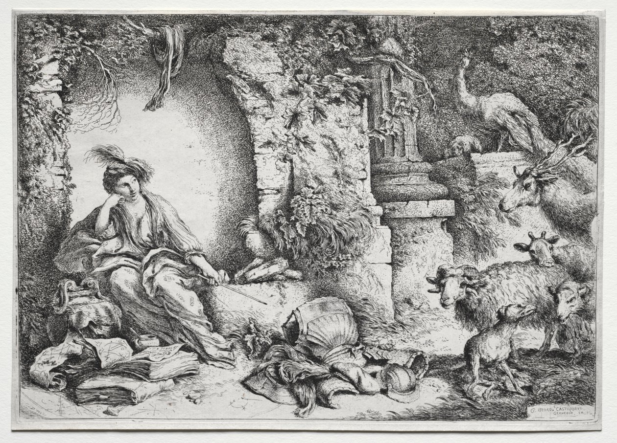 Melankoli av Giovanni Benedetto Castiglione